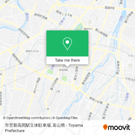市営新高岡駅立体駐車場 map