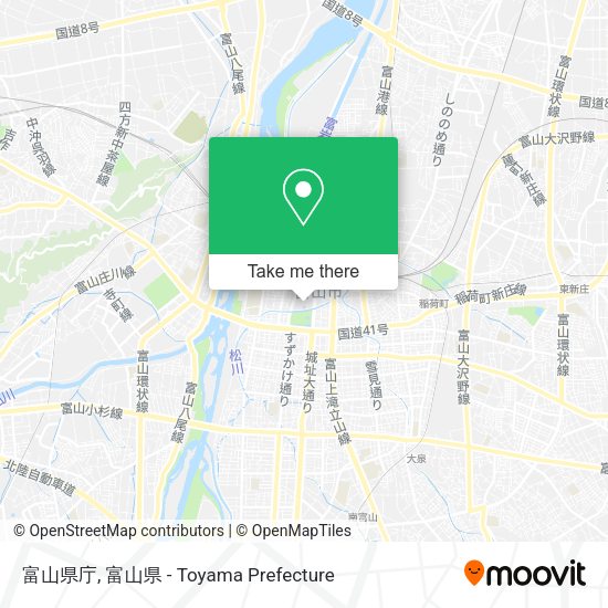 富山県庁 map