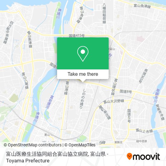 富山医療生活協同組合富山協立病院 map