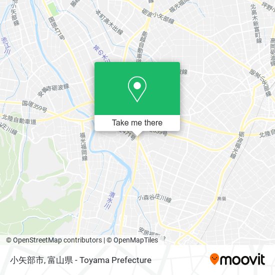 小矢部市 map