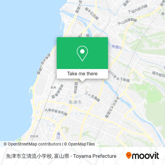 魚津市立清流小学校 map