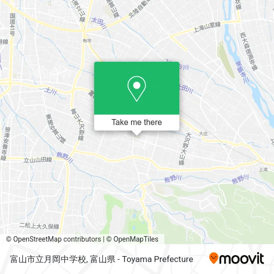 富山市立月岡中学校 map
