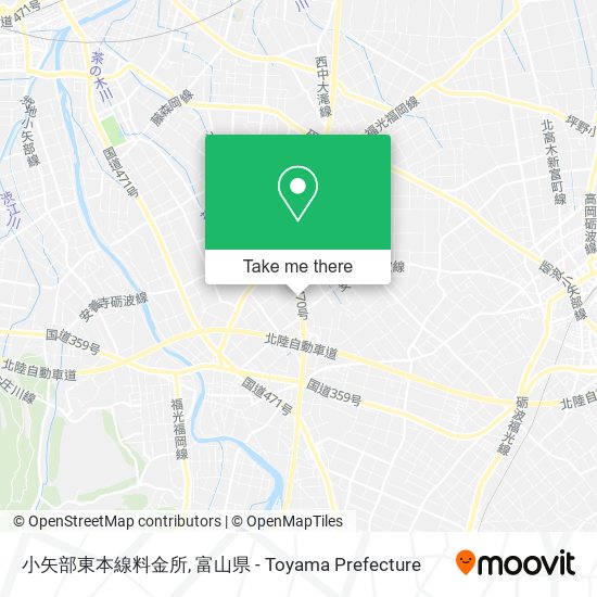 小矢部東本線料金所 map