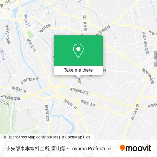 小矢部東本線料金所 map