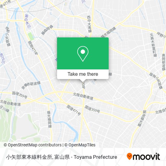 小矢部東本線料金所 map