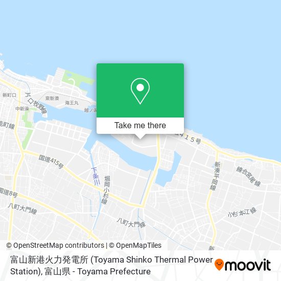 富山新港火力発電所 (Toyama Shinko Thermal Power Station) map