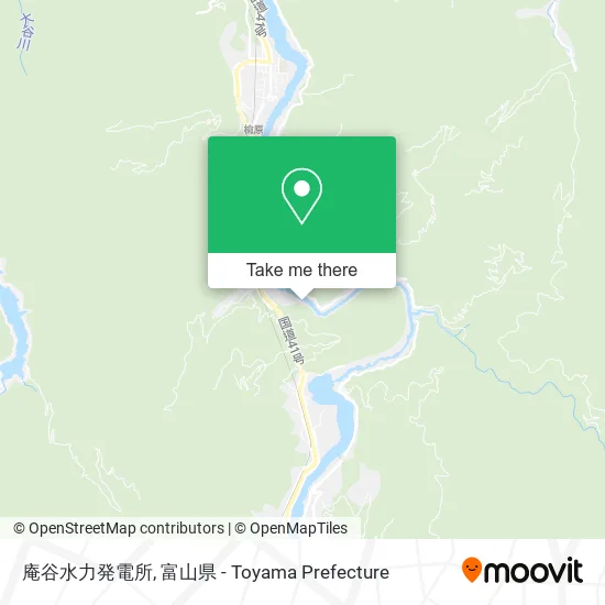 庵谷水力発電所 map