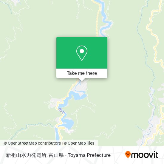 新祖山水力発電所 map