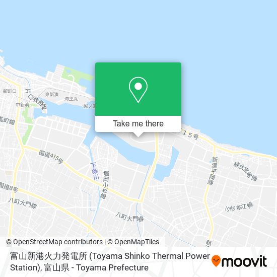 富山新港火力発電所 (Toyama Shinko Thermal Power Station) map