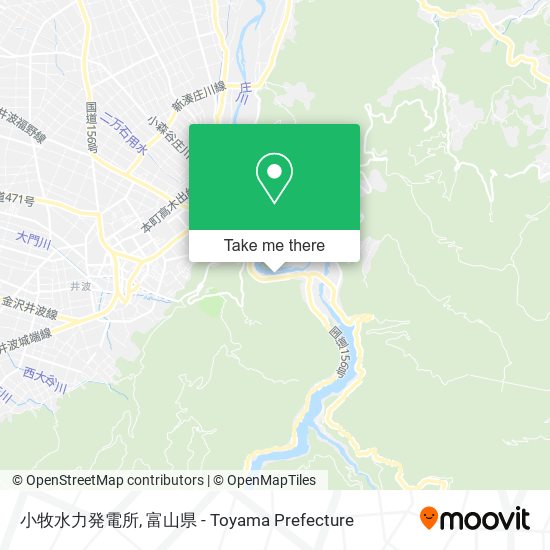 小牧水力発電所 map