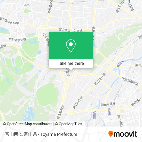 富山西Ic map