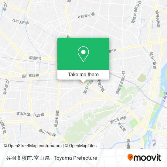 呉羽高校前 map