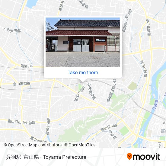 呉羽駅 map
