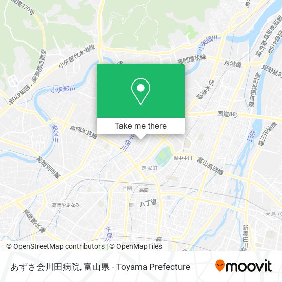 あずさ会川田病院 map