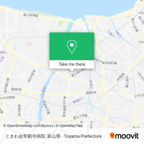 ときわ会常願寺病院 map