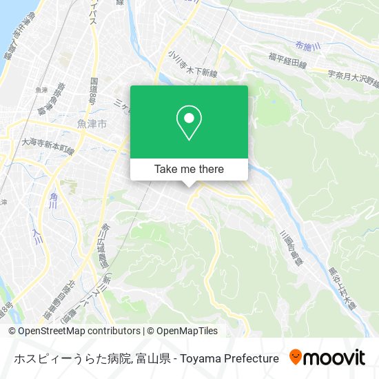 ホスピィーうらた病院 map