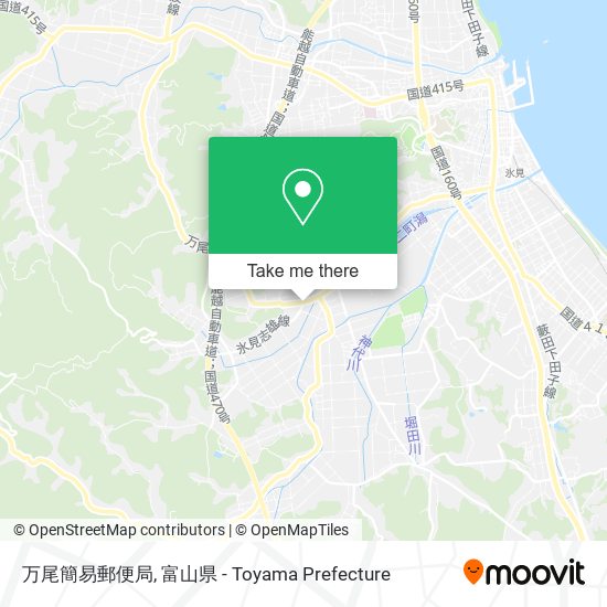 万尾簡易郵便局 map