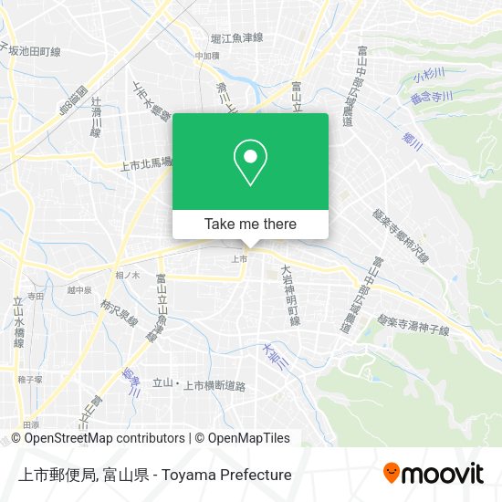 上市郵便局 map