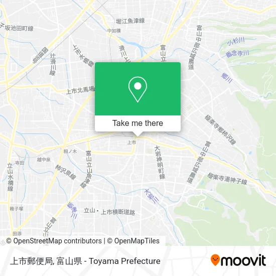 上市郵便局 map