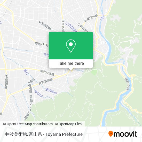 井波美術館 map
