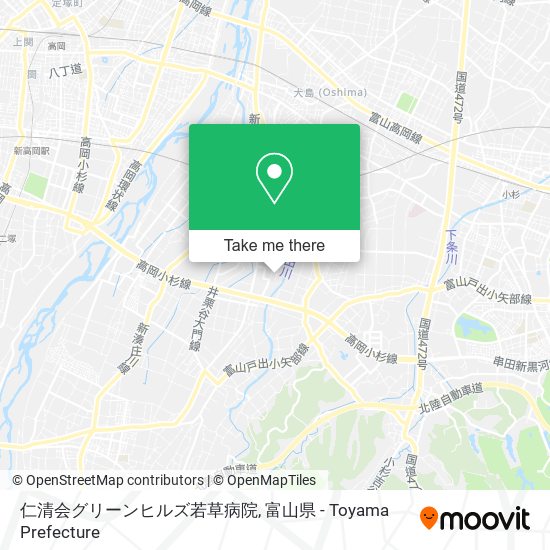 仁清会グリーンヒルズ若草病院 map