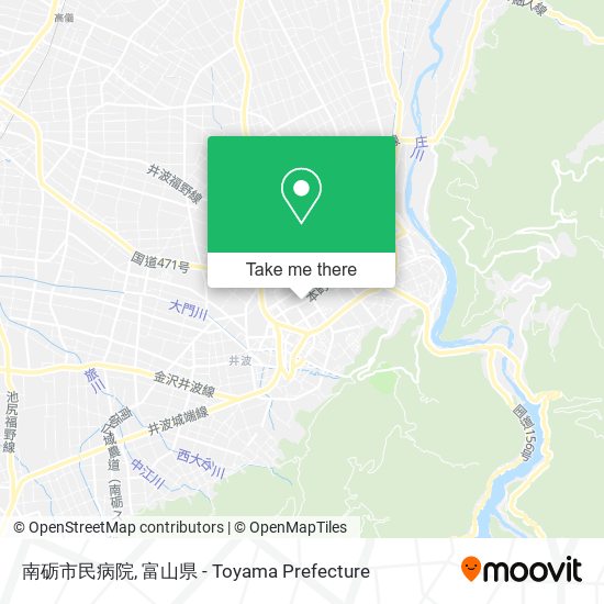南砺市民病院 map