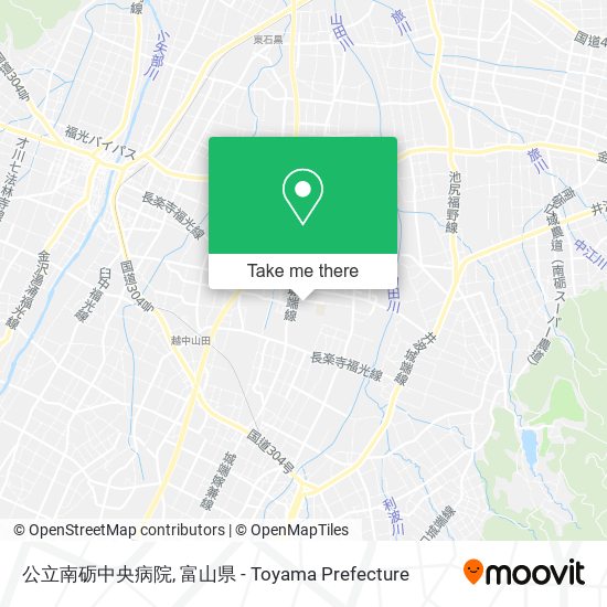 公立南砺中央病院 map