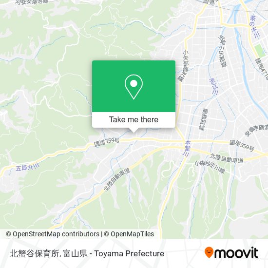 北蟹谷保育所 map