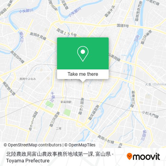 北陸農政局富山農政事務所地域第一課 map