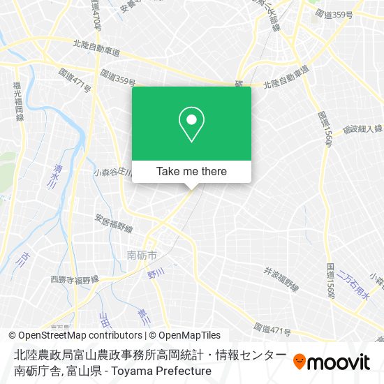 北陸農政局富山農政事務所高岡統計・情報センター南砺庁舎 map