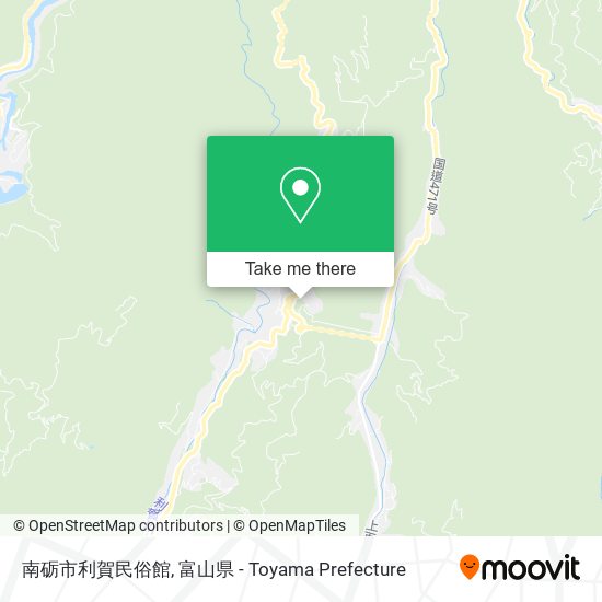 南砺市利賀民俗館 map