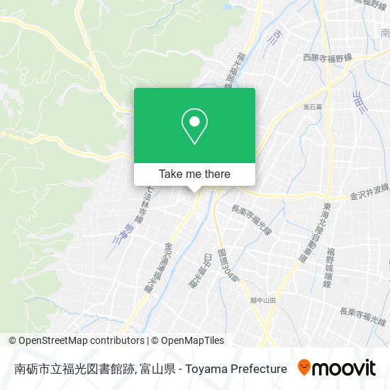 南砺市立福光図書館跡 map