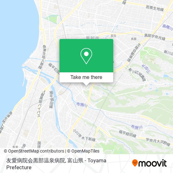友愛病院会黒部温泉病院 map