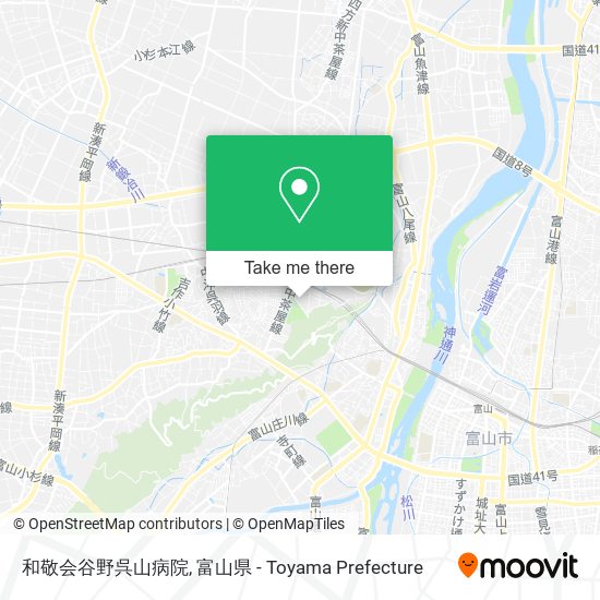 和敬会谷野呉山病院 map