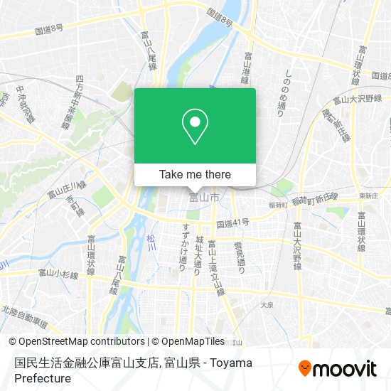 国民生活金融公庫富山支店 map