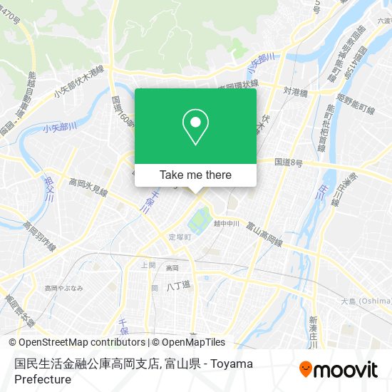 国民生活金融公庫高岡支店 map