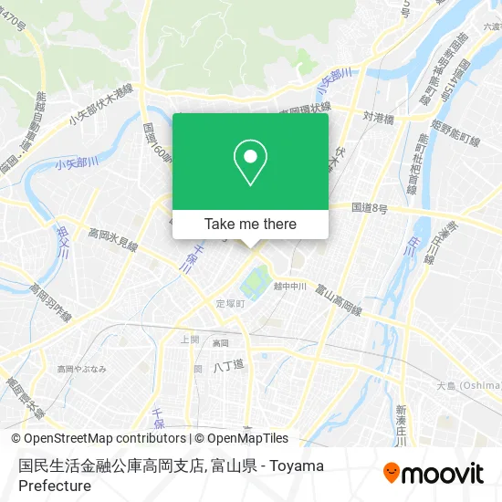 国民生活金融公庫高岡支店 map