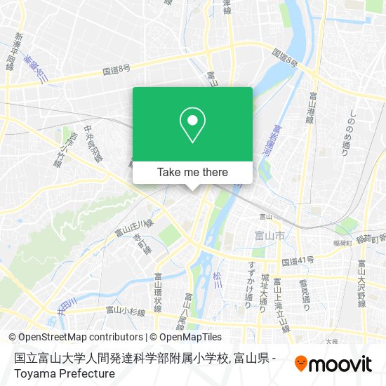 国立富山大学人間発達科学部附属小学校 map