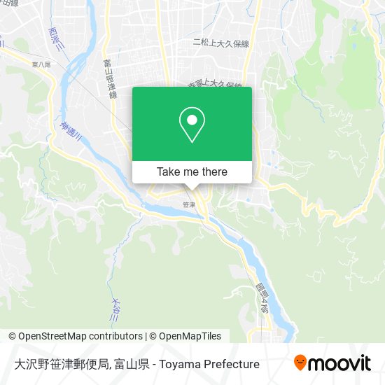 大沢野笹津郵便局 map