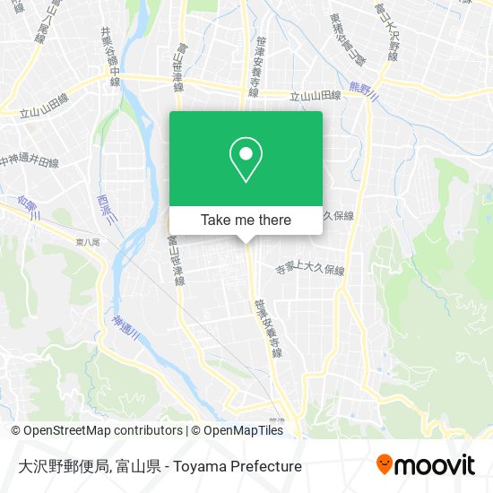 大沢野郵便局 map