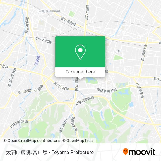 太閤山病院 map