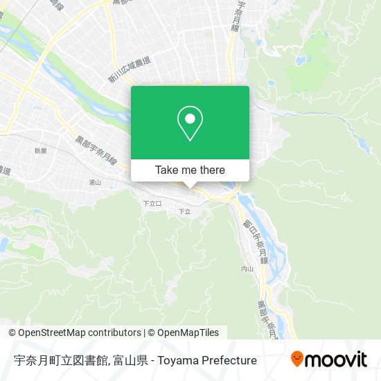 宇奈月町立図書館 map