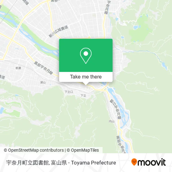 宇奈月町立図書館 map