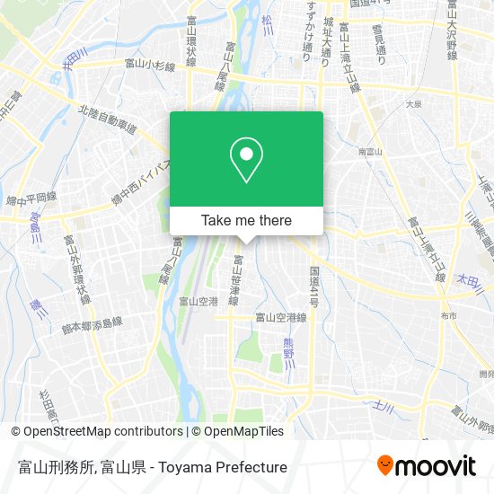 富山刑務所 map