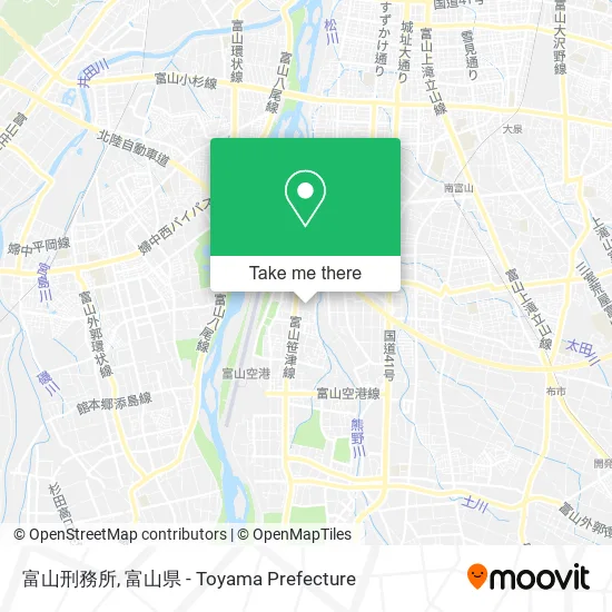 富山刑務所 map
