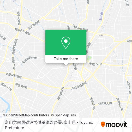 富山労働局砺波労働基準監督署 map