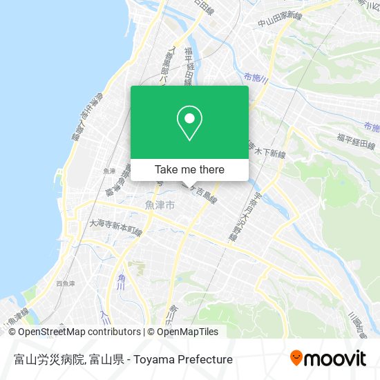 富山労災病院 map