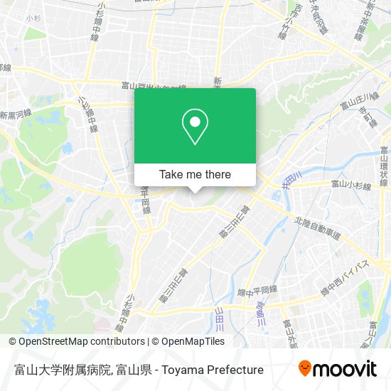 富山大学附属病院 map