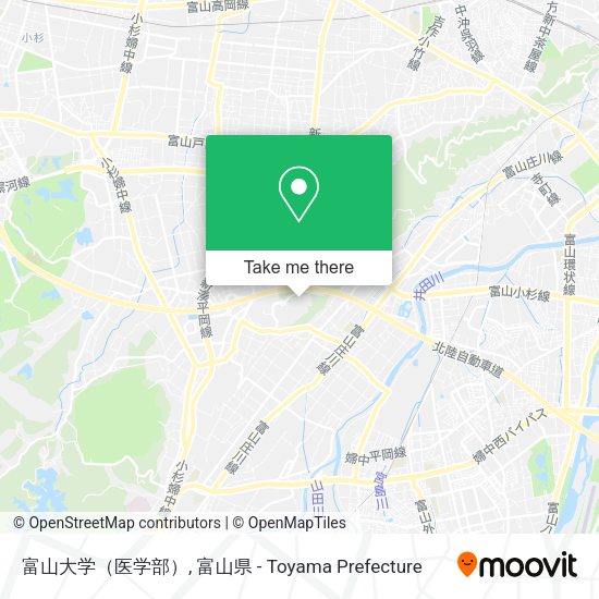 富山大学（医学部） map