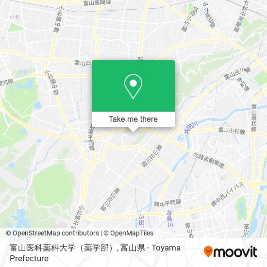 富山医科薬科大学（薬学部） map